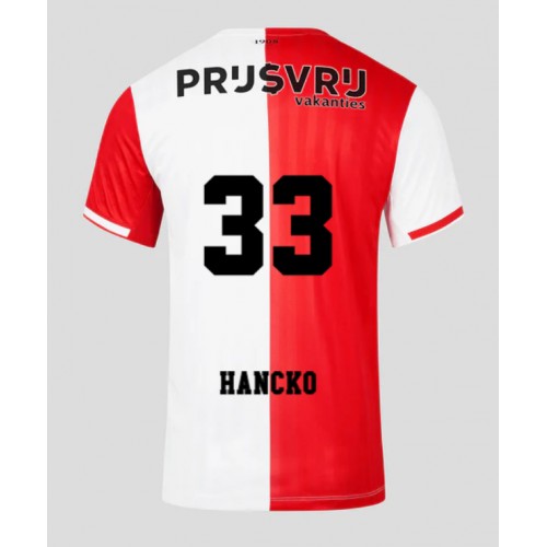 Feyenoord David Hancko #33 Domaci Dres 2023-24 Kratak Rukav